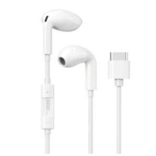 Dudao Vadu austiņas Dudao  in-ear headphones with USB Type-C connector White