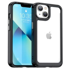 Ilike Aizmugurējais vāciņš iLike Apple iPhone 14 hard cover with a gel frame Transparent Black