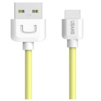 Usams Kabelis USAMS Apple US-SJ097 U-Turn Durable TPE Universal Lightning to USB Data&Fast 2A Charger Cable 1m Yellow