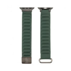 Connect Siksniņa Connect  Watch 42/44/45mm cortical back buckle magnetic suction Watch Straps Ceder Green