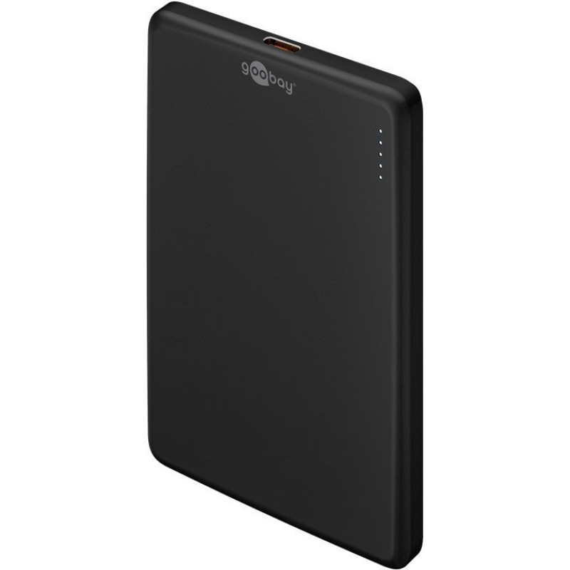Goobay Ārējais akumulators Goobay  Magnetic Wireless Power Bank | 70182 | 5000 mAh | USB-C | Black