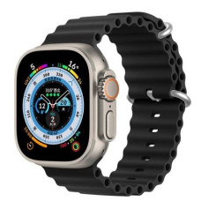Dux Ducis Siksniņa Dux Ducis  Strap Watch Strap 8 / 7 / 6 / 5 / 4 / 3 / 2 / SE (41 / 40 / 38mm) Silicone Band Bracelet Black
