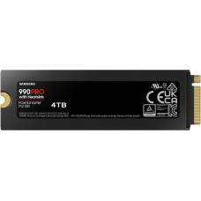 Samsung Cietais disks SSD Samsung  990 PRO with Heatsink PCIe 4.0 NVMe M.2 4TB