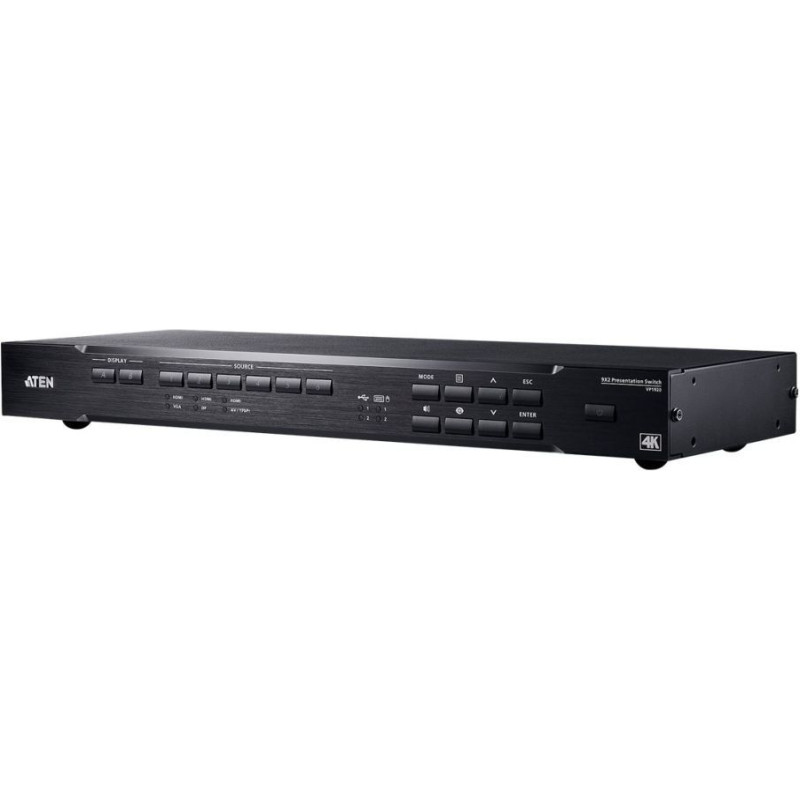 Aten Serveru  - Citi piederumi Aten  VP1920-AT-G 9x2 4K Presentation Matrix Switch |