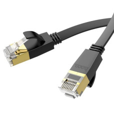 Hoco Kabelis Hoco  US07 General pure copper flat network cable(L=1M) Black