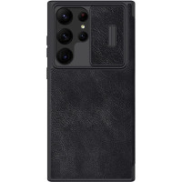 Nillkin Aizmugurējais vāciņš Nillkin - Nillkin Qin Book PRO Case for Samsung Galaxy S23 Ultra Black