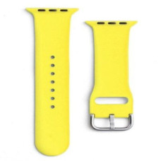 Ilike Siksniņa iLike  Silicone Strap APS Silicone Watch Band 8/7/6/5/4/3/2 / SE (41/40 / 38mm) Strap Watchband Yellow