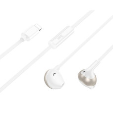 Hoco Vadu austiņas Hoco  M115 Sagacious universal earphones with microphone iP White