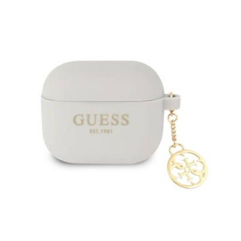 Guess Maciņš austiņām Guess Apple Charms Silicone Case for Airpods 3 Grey