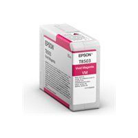 Epson Aksesuāri un izejmateriāli EPSON  T85030N Singlepack ink, Vivid Magenta |   | T8503 |  T8503 - vivid magenta - original - ink cartridge | Ink cartridge | Vivid magenta