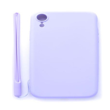 Evelatus Aizmugurējais vāciņš Evelatus Apple iPhone XR Soft Touch Silicone Case with Strap Purple