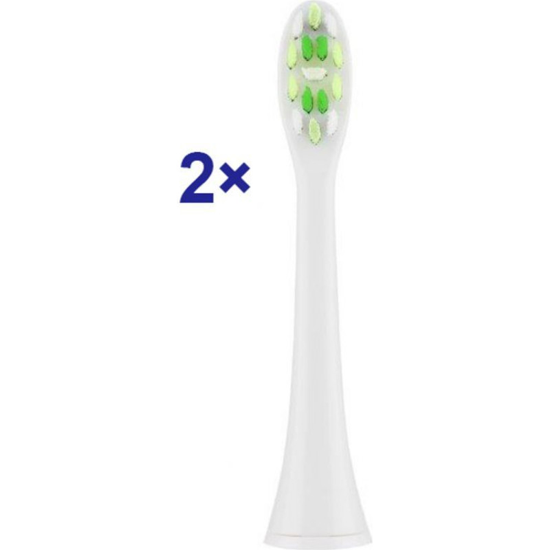 ETA Zobu birste ETA  Toothbrush replacement  WhiteClean 070790400 Heads, For adults, Number of brush heads included 2, White