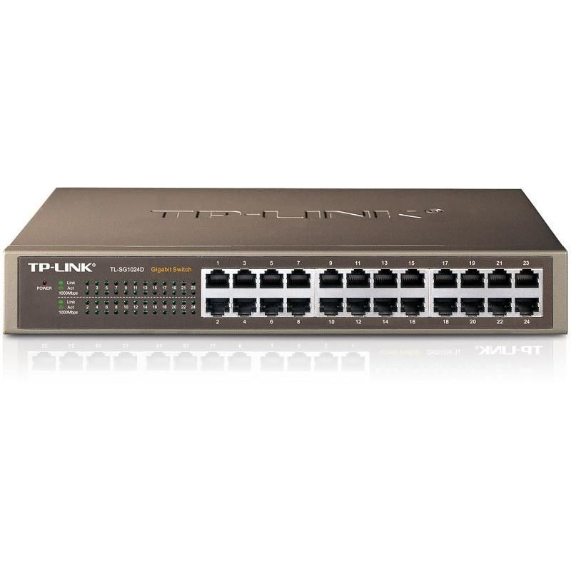 Tp-Link Nevadāms centrmezgls TP-Link  NET SWITCH 24PORT 1000M/TL-SG1024D