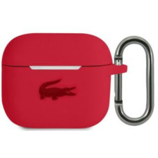 Lacoste Maciņš austiņām Lacoste Apple Airpods 3 Liquid Silicone Glossy Printing Logo Case Red