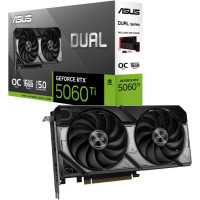 Asus Grafiskās karte / Video kartes Asus  Graphics Card||NVIDIA GeForce RTX 5060 Ti|16 GB|GDDR7|128 bit|PCIE 5.0 16x|Dual Slot Fansink|1xHDMI|3xDisplayPort|DUAL-RTX5060TI-O16G