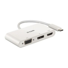 D-Link Rūteris D-link  3-in-1 USB-C to HDMI/VGA/DisplayPort Adapter DUB-V310	 0.11 m