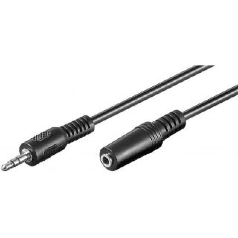 Goobay Cita datorprece Goobay  Headphone and audio AUX extension cable; 3-pin 3.5 mm 50090 5 m