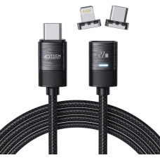 Tech-Protect Kabelis Tech-Protect  Tech-Protect UltraBoost magnetic 2in1 cable USB-C - Lightning / USB-C PD 27W 3A 2m - black