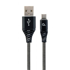 Gembird Kabelis Gembird  CABLE USB-C 2M BLACK/WHITE/CC-USB2B-AMCM-2M-BW