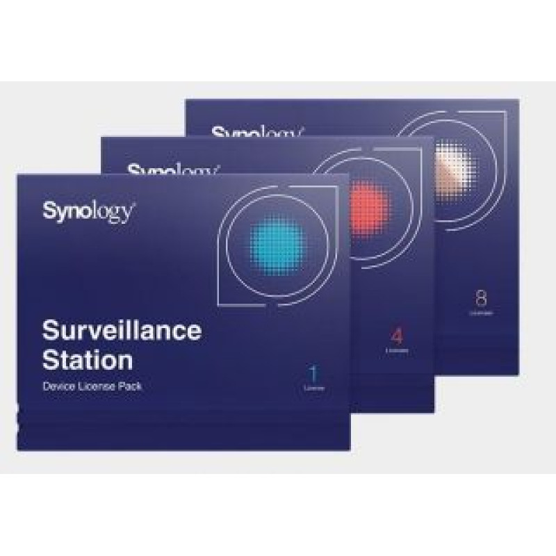 Synology Cietais disks NAS Synology  SOFTWARE LIC /SURVEILLANCE/STATION PACK4 DEVICE