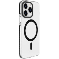 Evelatus Aizmugurējais vāciņš Evelatus Apple iPhone 15 Pro Clear Case PC+TPU With MagSafe Transparent Black