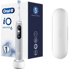 Oral-B Zobu birste Oral-B  Toothbrush iO Series 6 Rechargeable, For adults, Number of brush heads included 1, Number of teeth brushing modes 5, Grey Opal