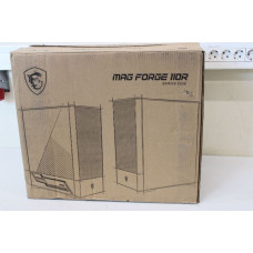 MSI Datoru korpusi MSI  SALE OUT.  MAG FORGE 110R PC Case, Mid-Tower, USB 3.2, Black |  | DAMAGED PACKAGING, BROKEN LEG
