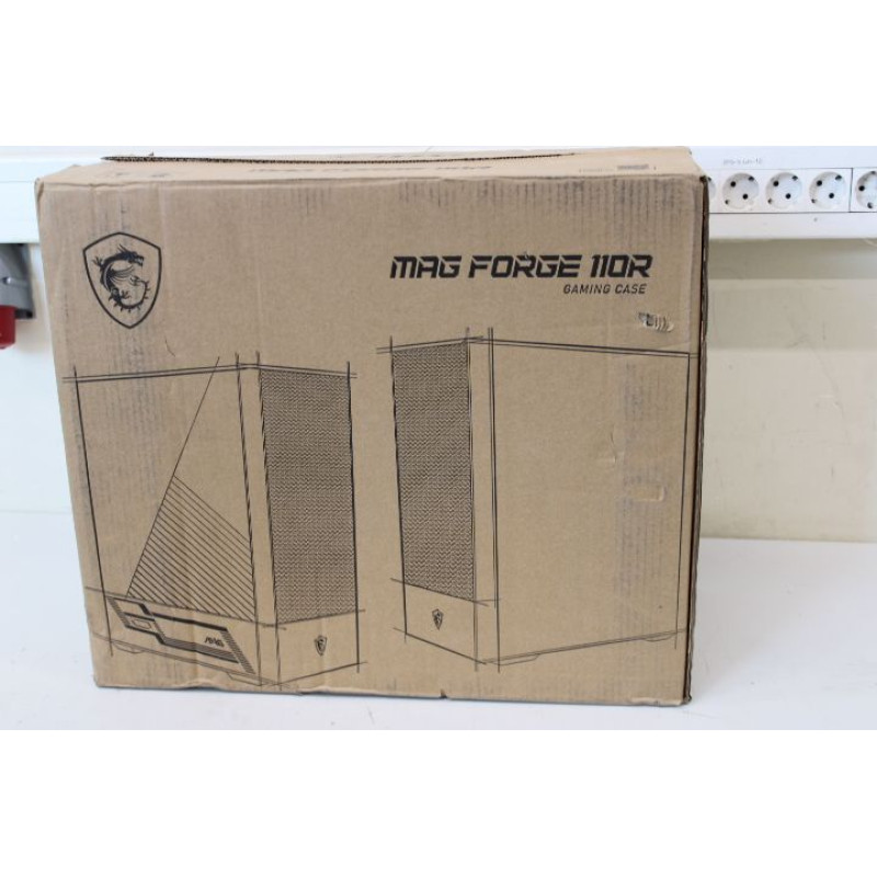 MSI Datoru korpusi MSI  SALE OUT.  MAG FORGE 110R PC Case, Mid-Tower, USB 3.2, Black |  | DAMAGED PACKAGING, BROKEN LEG