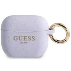 Guess Maciņš austiņām Guess Apple AirPods 3 cover Silicone Glitter Purple