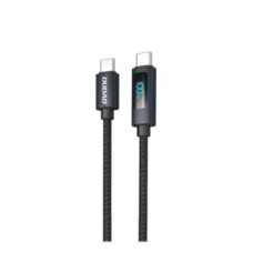 Dudao Kabelis Dudao  L7C USB-C - USB-C 100W Cable with LED Display 1m Black