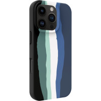 Evelatus Aizmugurējais vāciņš Evelatus Apple iPhone 16 Pro Multi-Colored Silicone Case With MagSafe Aqua Blue