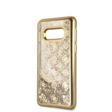 Guess Aizmugurējais vāciņš Guess Samsung Galaxy S10e Glitter 4G Peony Hard Case Gold