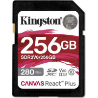 Kingston Atmiņas kartes Kingston  Canvas React Plus | 256 GB | SD | Flash memory class 10