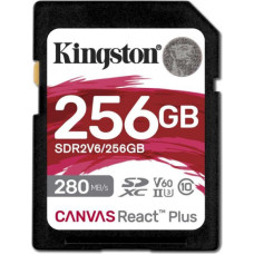 Kingston Atmiņas kartes Kingston  Canvas React Plus | 256 GB | SD | Flash memory class 10