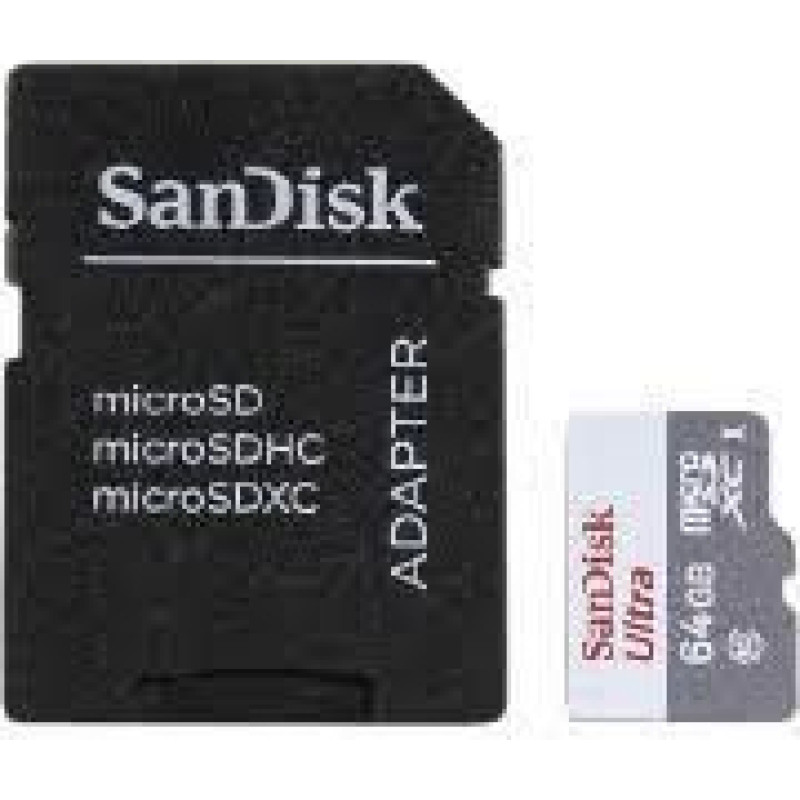 Sandisk By Western Digital Cita datorprece SANDISK BY WESTERN DIGITAL  MEMORY MICRO SDXC 64GB UHS-I/W/A SDSQUNR-064G-GN6TA SANDISK