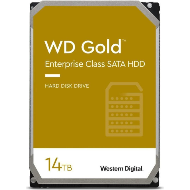 Western Digital Cietais disks HDD Western Digital  HDD||Gold|14TB|SATA 3.0|512 MB|7200 rpm|3,5