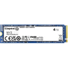 Kingston Cietais disks SSD Kingston  SSD||NV3|4TB|M.2|PCIE|3D NAND|Write speed 5000 MBytes/sec|Read speed 6000 MBytes/sec|MTBF 200000 hours|SNV3S/4000G