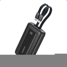 Anker Ārējais akumulators Anker  | Power Bank | A1680G11 | 10000 mAh | USB-C 30W, Lightning 27W | Built-In USB-C and Lightning Cables | Black