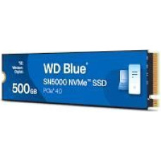 Western Digital Cietais disks SSD Western Digital  SSD||Blue SN5000|500GB|M.2|PCIe Gen4|NVMe|Write speed 4000 MBytes/sec|Read speed 5000 MBytes/sec|2.38mm|TBW 300 TB|WDS500G4B0E