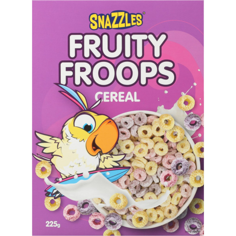 SNAZZELES Fruity Froops brokastu pārslas 225g