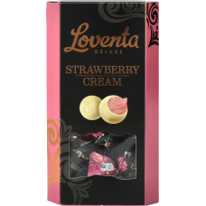 LOVENTA praline šokolādes konfektes ar zemeņu krēmu Deluxe 130g