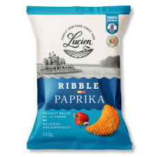 Lucien Ribble kartupeļu čipsi, rievoti ar paprikas garšu 125g