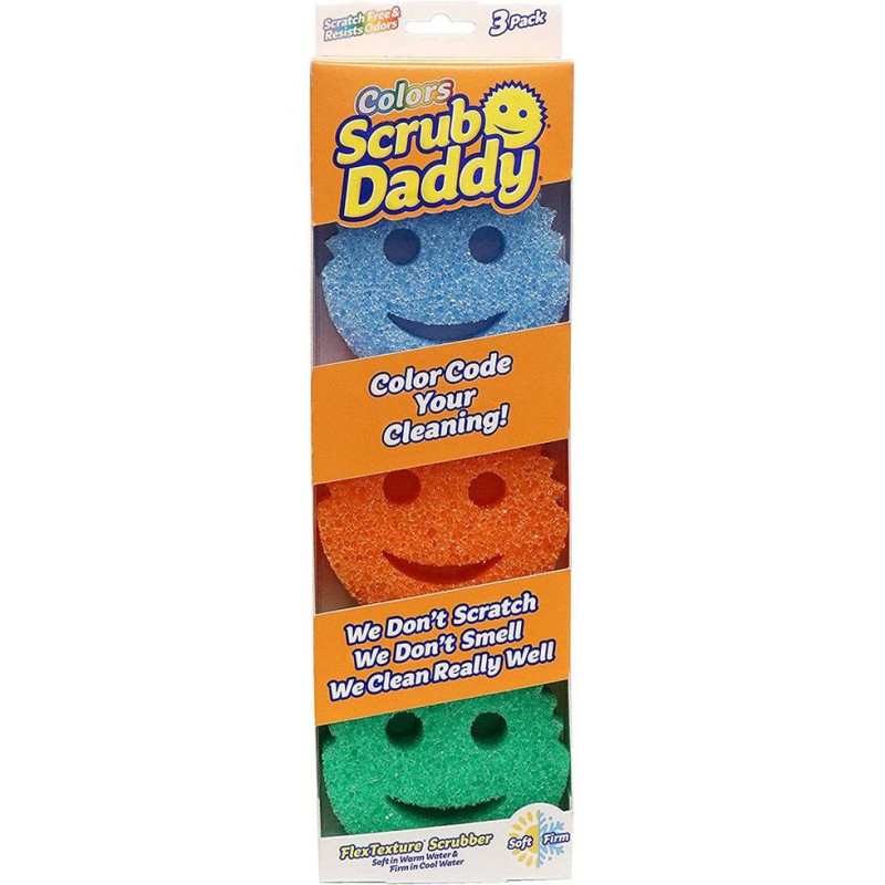 SCRUB DADDY Color sūklis 3gab