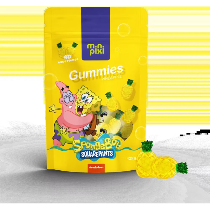 MINI PIXI 4D Sponge Bob Pineapple želejas konfektes 125g