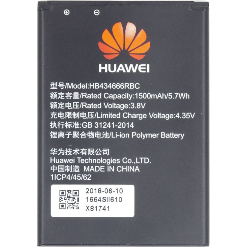 Huawei Akumulators Huawei  HB434666RBC Huawei Battery 1500mAh Li-Pol (Service Pack)