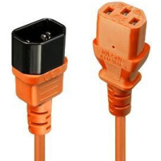 Lindy Parveidotājs LINDY  CABLE POWER IEC EXTENSION 2M/ORANGE 30475