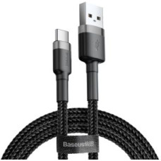 Baseus Kabelis Baseus  Baseus Cafule Cable durable nylon cable USB / USB-C QC3.0 3A 0.5M black-gray (CATKLF-AG1)