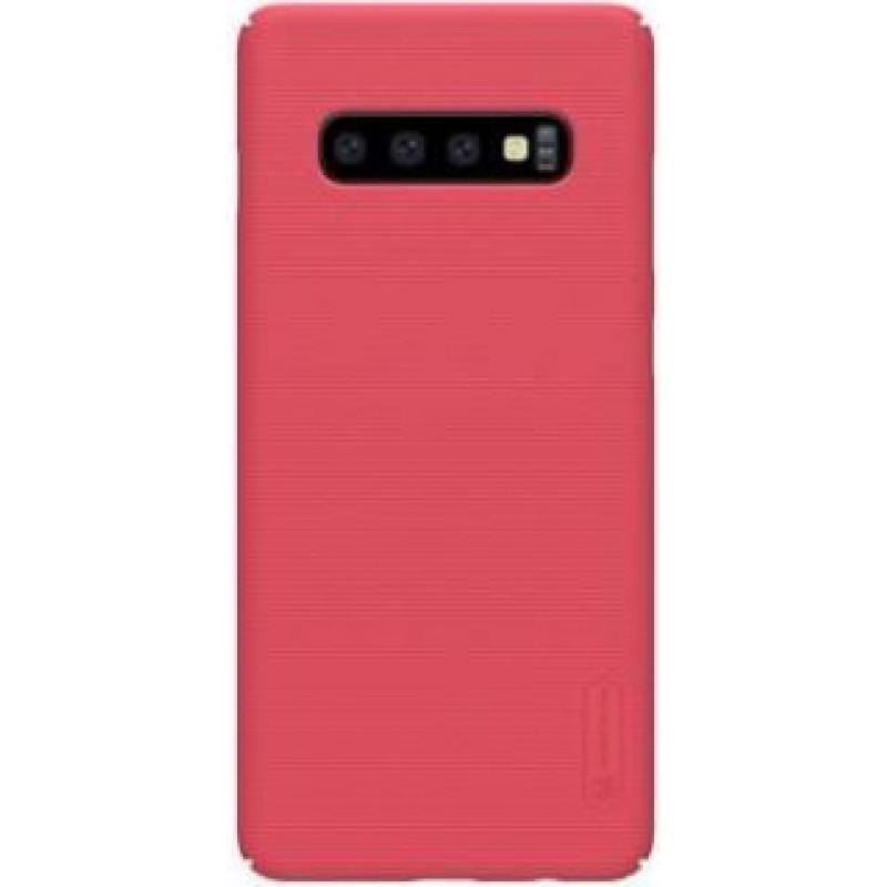 Nillkin Aizmugurējais vāciņš Nillkin Samsung Galaxy S10 Super Frosted Back Cover Red