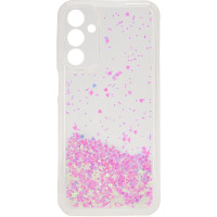 Ilike Aizmugurējais vāciņš iLike Samsung Galaxy A15 Silicone Case Water Glitter Light Pink