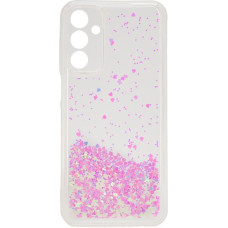 Ilike Aizmugurējais vāciņš iLike Samsung Galaxy A15 Silicone Case Water Glitter Light Pink